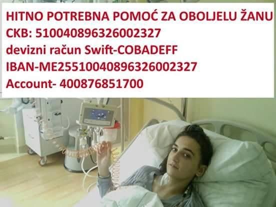 Žanina porodica zahvalna svim humanim ljudima Žanina porodica zahvalna svim humanim ljudima