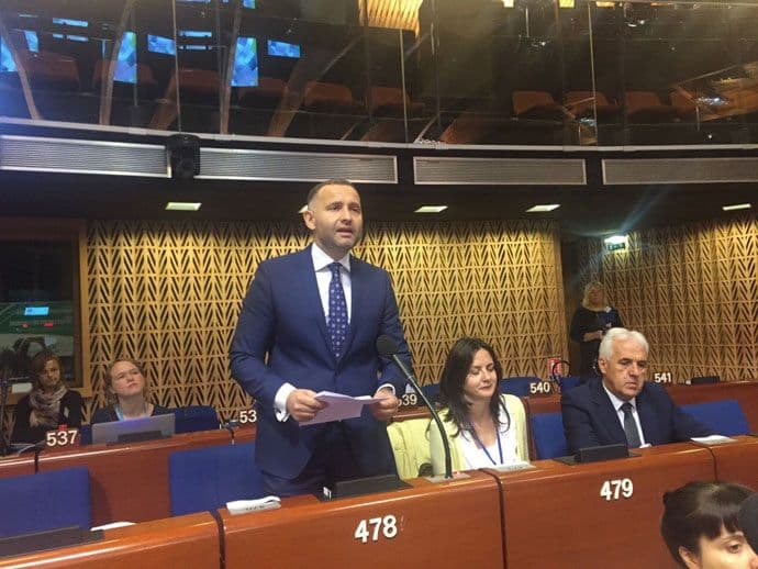 Žurić i Nikčević na kongresu Savjeta Evrope u Strazburu Žurić i Nikčević na kongresu Savjeta Evrope u Strazburu