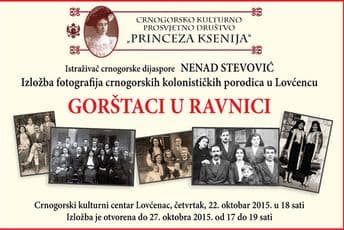 LOVĆENAC: Izložba „Gorštaci u ravnici“ u Crnogorskom kulturnom centru 