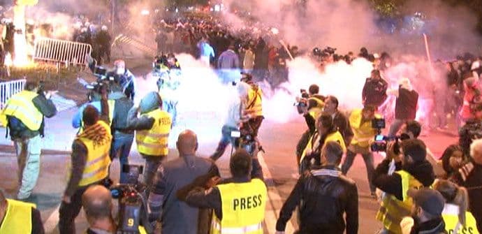 Povrijeđena novinarka CDM-a Slađana Đukanović Povrijeđena novinarka CDM-a Slađana Đukanović