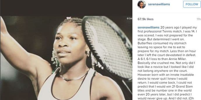 Na današnji dan prije 20 godina Serena debitovala ubjedljivim porazom Na današnji dan prije 20 godina Serena debitovala ubjedljivim porazom