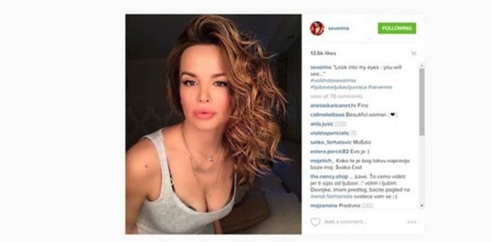 Severinina seksi provokacija na Instagramu Severinina seksi provokacija na Instagramu