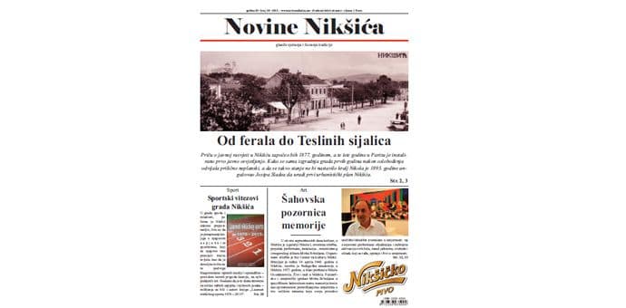 Novi broj Novina Nikšića na kioscima Novi broj Novina Nikšića na kioscima