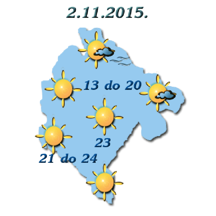 Sjutra sunčano, do 24 stepena Sjutra sunčano, do 24 stepena