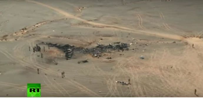 Prvi snimci mjesta pada ruskog aviona (VIDEO) Prvi snimci mjesta pada ruskog aviona (VIDEO)