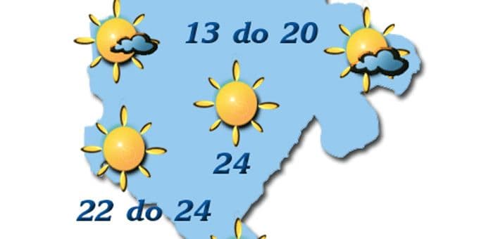 Sjutra sunčano, do 24 stepena Sjutra sunčano, do 24 stepena