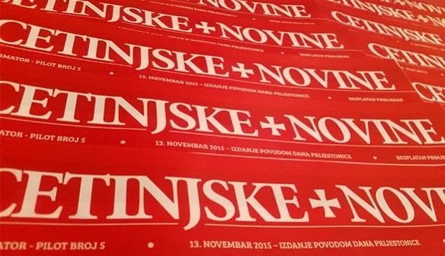 Besplatni peti broj "Cetinjskih novina" dostupan sjutra Besplatni peti broj "Cetinjskih novina" dostupan sjutra