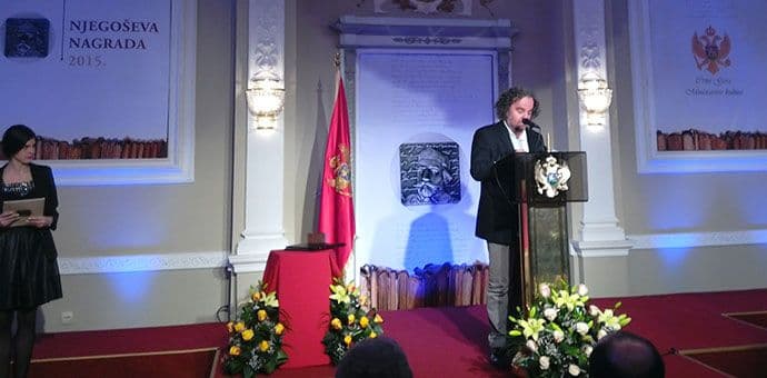 Uručena Njegoševa nagrada, JERGOVIĆ: Obavezali ste me Njegošem i Crnom Gorom Uručena Njegoševa nagrada, JERGOVIĆ: Obavezali ste me Njegošem i Crnom Gorom