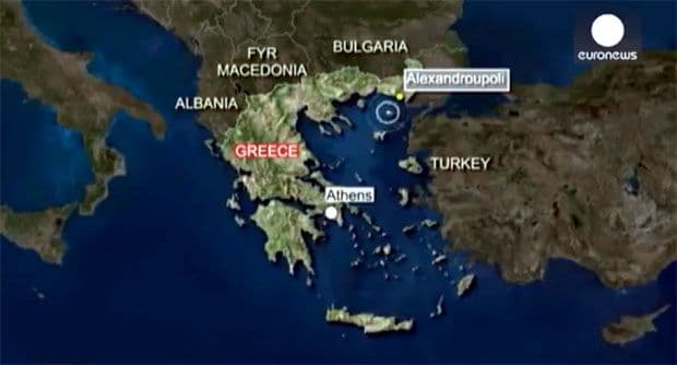 Jak zemljotres pogodio Grčku Jak zemljotres pogodio Grčku