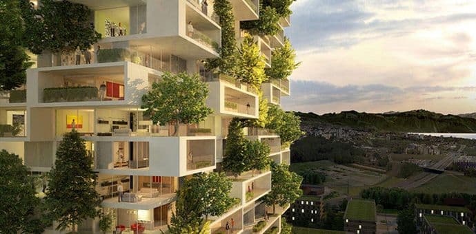 Toranj od 117 metara koji kombinuje beton i zelenilo Toranj od 117 metara koji kombinuje beton i zelenilo