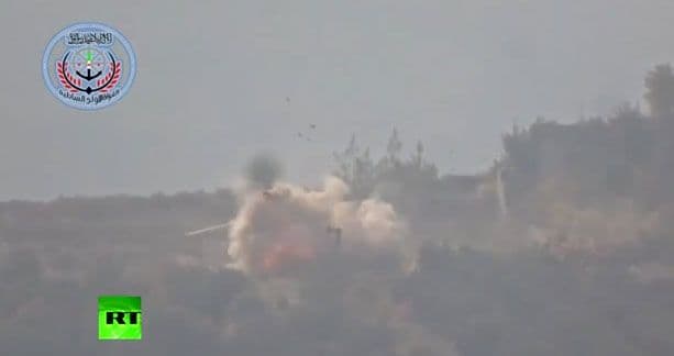 Objavljen video uništavanja ruskog helikoptera u Siriji Objavljen video uništavanja ruskog helikoptera u Siriji