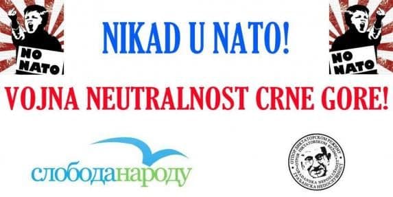 Podgorica: U nedjelju protest protiv ulaska u NATO Podgorica: U nedjelju protest protiv ulaska u NATO