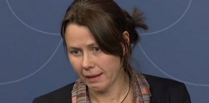 Švedska ministarka u suzama izvijestila o novim mjerama protiv izbjeglica Švedska ministarka u suzama izvijestila o novim mjerama protiv izbjeglica