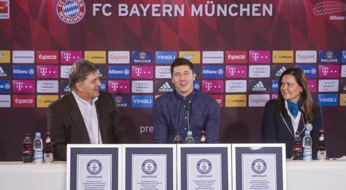 Levandovski četvorostruki Ginisov rekorder Levandovski četvorostruki Ginisov rekorder