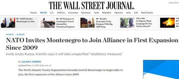 Kako su strani mediji izvjestili o pozivu Crnoj Gori da pristupi NATO-u Kako su strani mediji izvjestili o pozivu Crnoj Gori da pristupi NATO-u