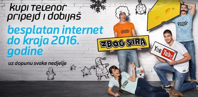 Besplatan internet za Telenorove pripejd korisnike Besplatan internet za Telenorove pripejd korisnike