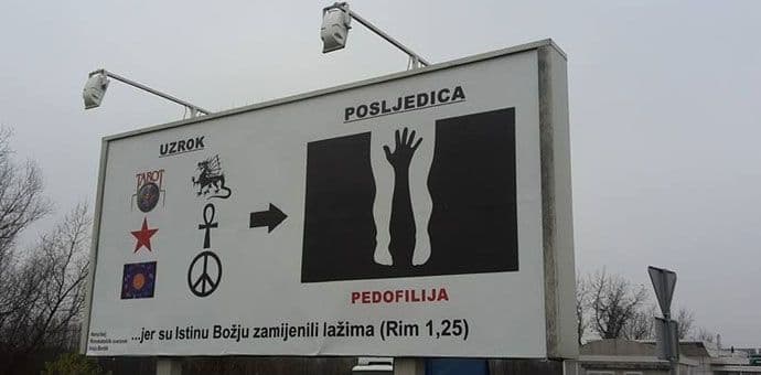 Zagrebački svještenik platio skandalozan bilbord o pedofiliji Zagrebački svještenik platio skandalozan bilbord o pedofiliji