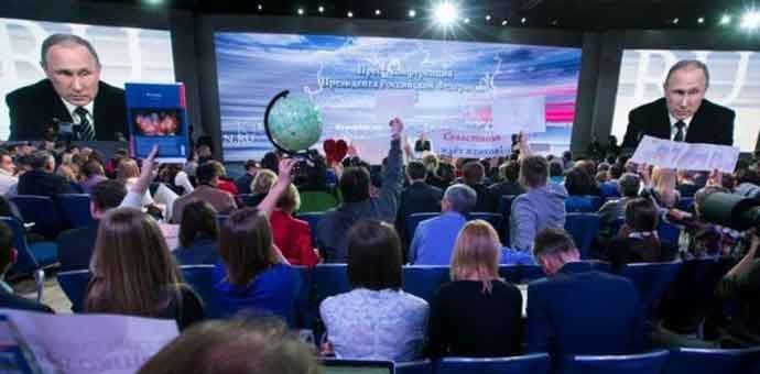 Putin suočen sa "pitanjem o ćerki" Putin suočen sa "pitanjem o ćerki"