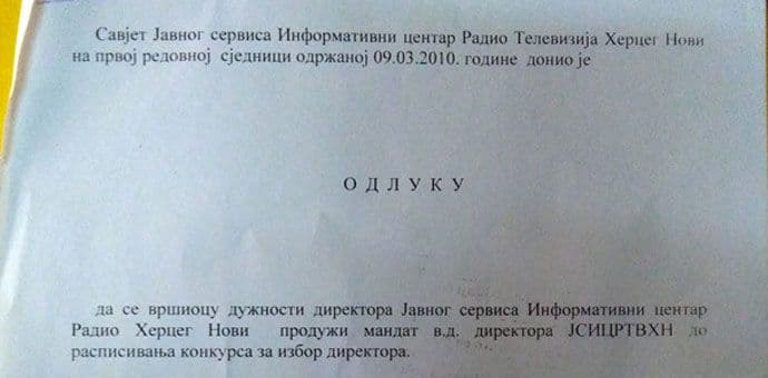 ULES CG: Ispitati legitimnost rada RTHN ULES CG: Ispitati legitimnost rada RTHN