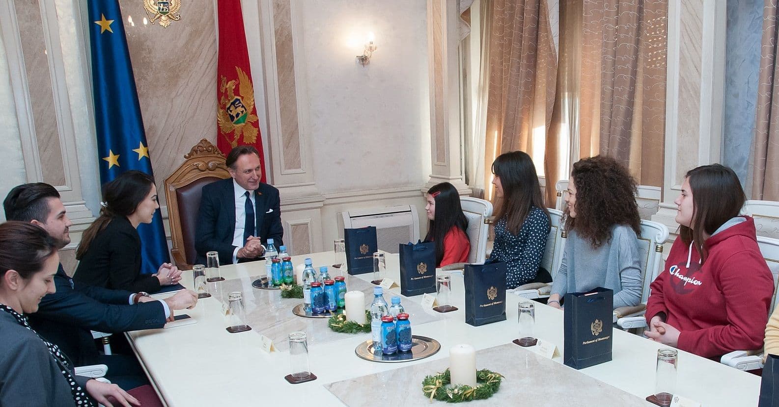 Krivokapić primio najuspješnije mlade sportiste Krivokapić primio najuspješnije mlade sportiste