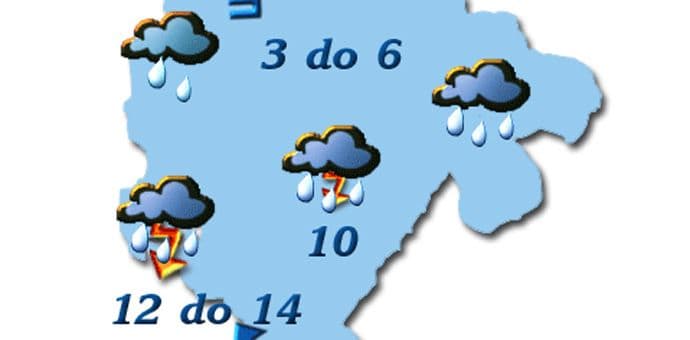 Oblačno, kiša u drugom dijelu dana Oblačno, kiša u drugom dijelu dana