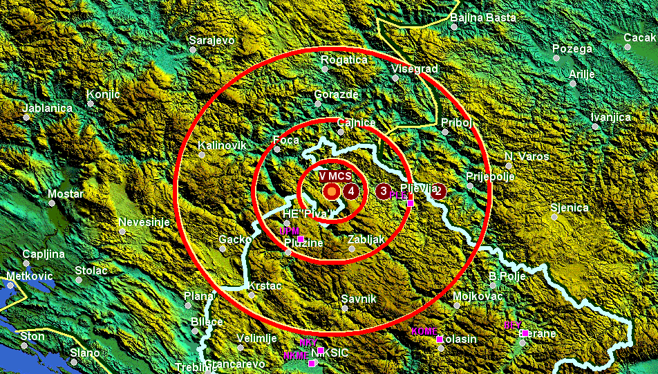 Zemljotres u BiH, treslo i u Crnoj Gori Zemljotres u BiH, treslo i u Crnoj Gori
