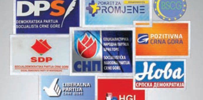 U Crnoj Gori aktivno 47 političkih partija U Crnoj Gori aktivno 47 političkih partija