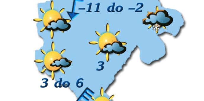 Sjutra na sjeveru oblačno sa snijegom i mećavom Sjutra na sjeveru oblačno sa snijegom i mećavom