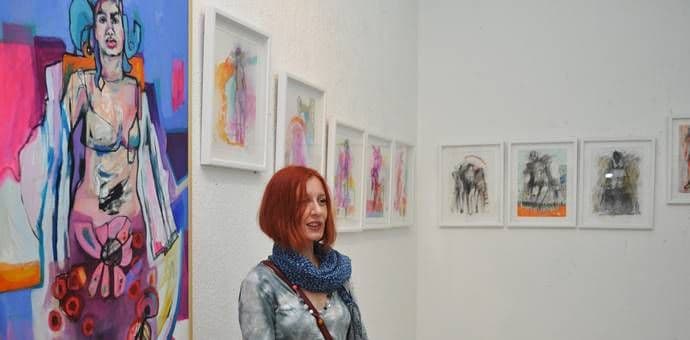 Slike Sanje Raonić u prostoru za umjetnost SGM banke Slike Sanje Raonić u prostoru za umjetnost SGM banke