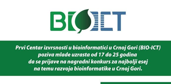 BIO-ICT: Raspisan konkurs za najbolji esej u bioinformatici BIO-ICT: Raspisan konkurs za najbolji esej u bioinformatici
