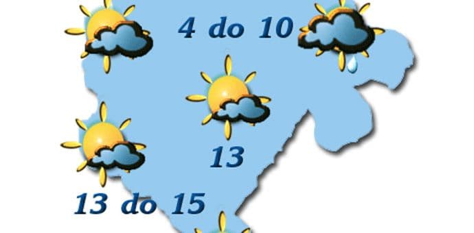 Sjutra oblačno sa sunčanim intervalima Sjutra oblačno sa sunčanim intervalima