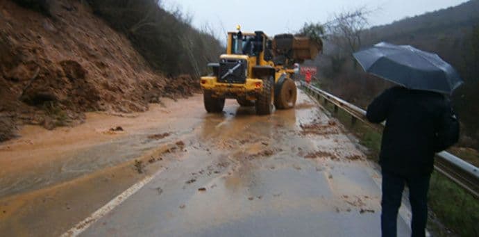 AMSCG: Učestali odroni na putevima kroz usjeke AMSCG: Učestali odroni na putevima kroz usjeke
