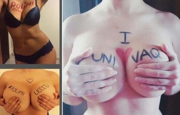 Ženske grudi preplavile društvene mreže u Italiji Ženske grudi preplavile društvene mreže u Italiji