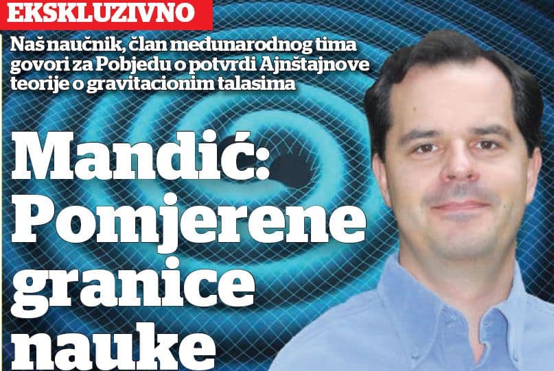 Naš naučnik Vuk Mandić: Pomjerene su granice, svemir je sada drugačiji Naš naučnik Vuk Mandić: Pomjerene su granice, svemir je sada drugačiji