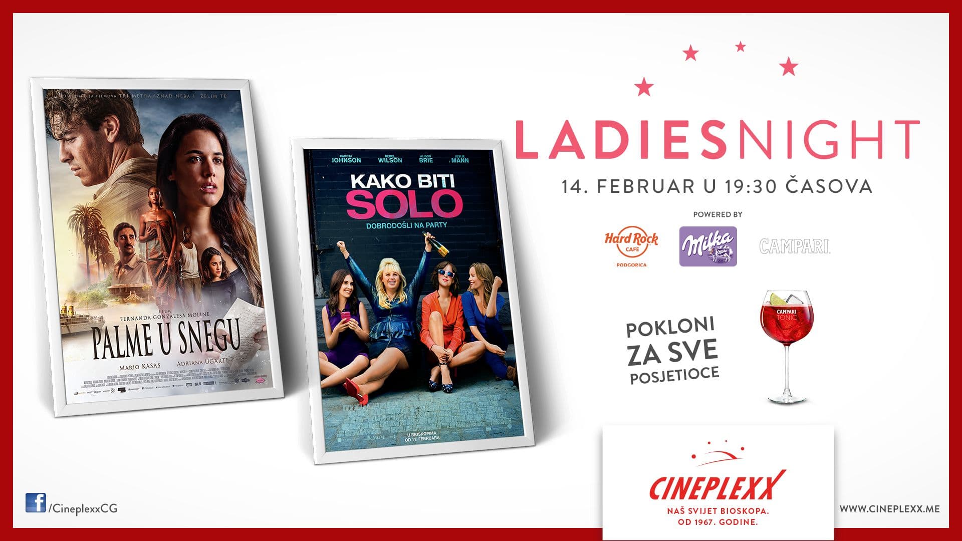Ladies Night na Dan zaljubljenih u Cineplexxu! Ladies Night na Dan zaljubljenih u Cineplexxu!