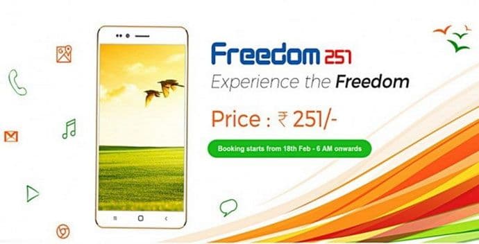 Indijski smartfon Freedom 251 košta četiri dolara Indijski smartfon Freedom 251 košta četiri dolara