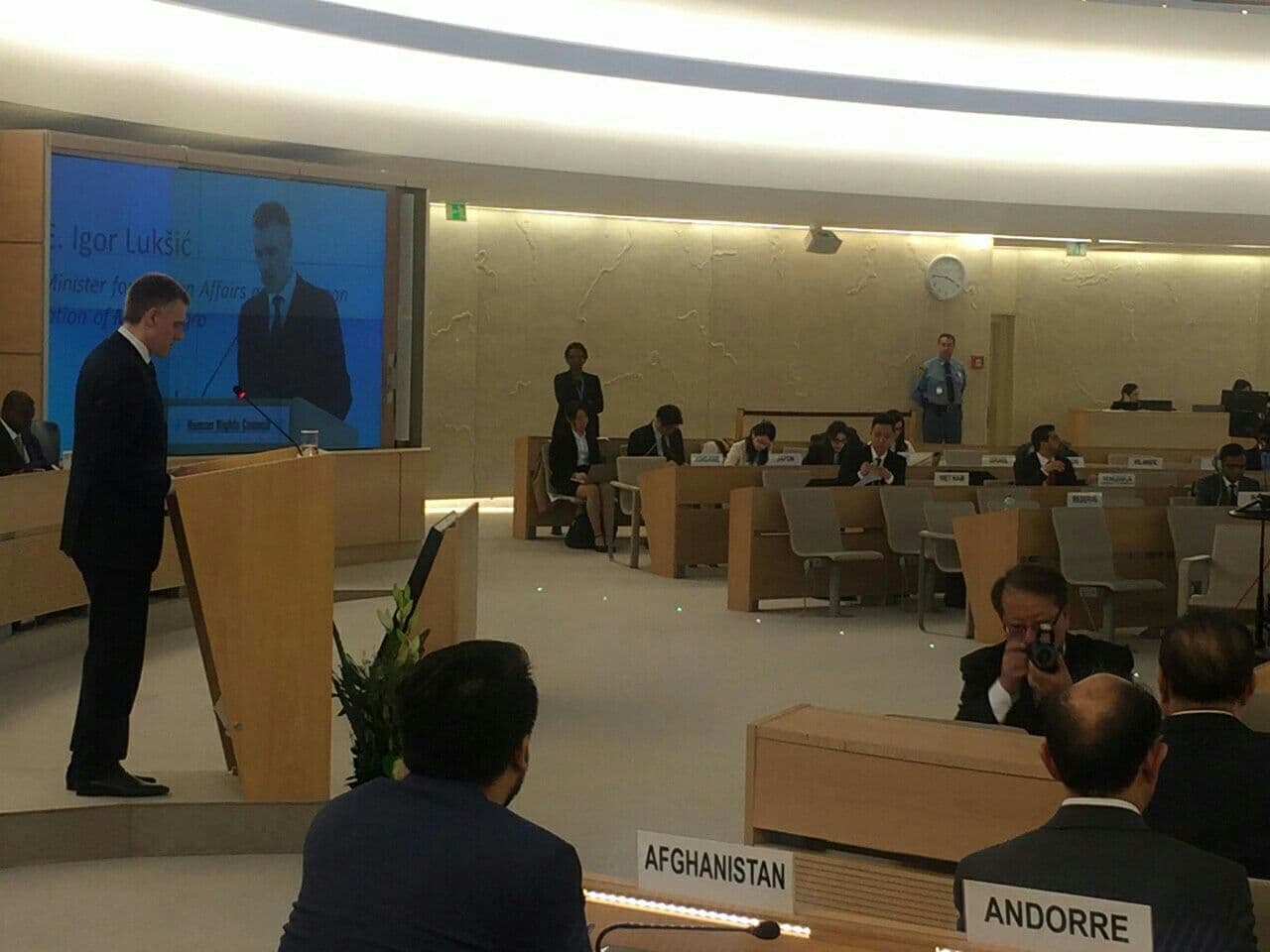 Ženeva: Potpredsjednik Lukšić učestvovao na godišnjoj sesiji Savjeta za ljudska prava Ženeva: Potpredsjednik Lukšić učestvovao na godišnjoj sesiji Savjeta za ljudska prava
