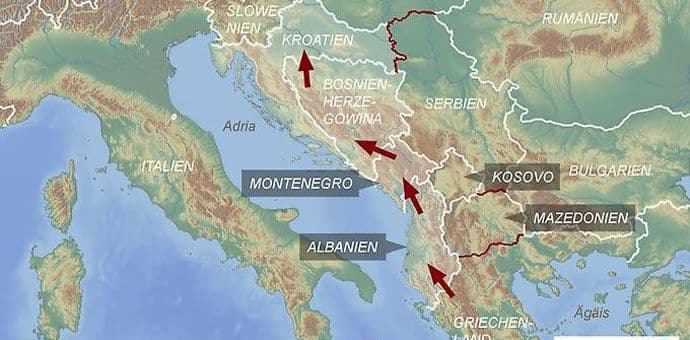 Crna Gora na novoj izbjegličkoj ruti Crna Gora na novoj izbjegličkoj ruti