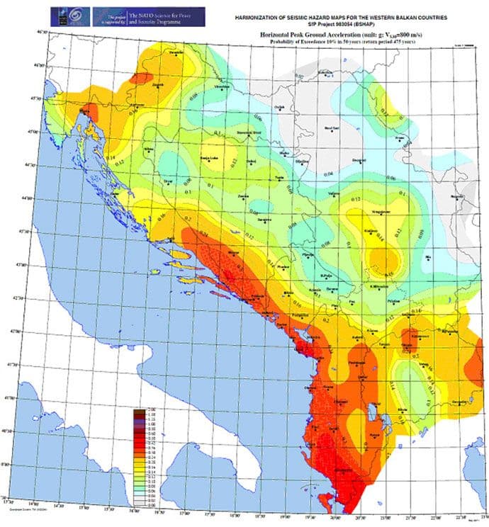 Karte seizmičkog hazarda usklađene sa EU standardima Karte seizmičkog hazarda usklađene sa EU standardima