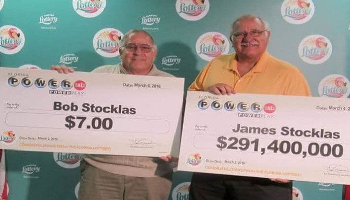 Braća dobila na lutriji: Džejms dobio 291 milion, a Bob samo sedam dolara Braća dobila na lutriji: Džejms dobio 291 milion, a Bob samo sedam dolara