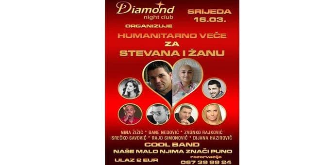 Humanitarno veče za Žanu i Stevana u Nikšiću Humanitarno veče za Žanu i Stevana u Nikšiću
