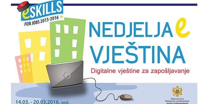 Evropska nedjelja e-vještina i u Podgorici Evropska nedjelja e-vještina i u Podgorici