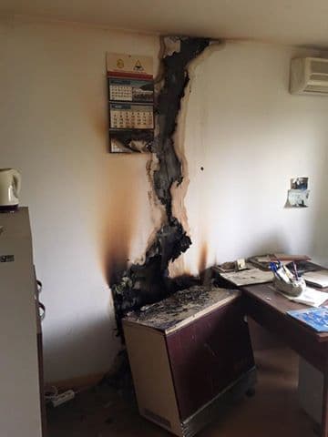 U požaru povrijeđen vatrogasac U požaru povrijeđen vatrogasac