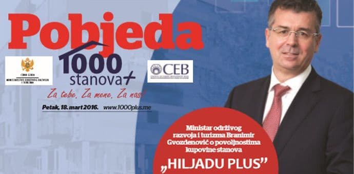 Danas uz POBJEDU specijalni dodatak posvećen projektu „1000+“ Danas uz POBJEDU specijalni dodatak posvećen projektu „1000+“