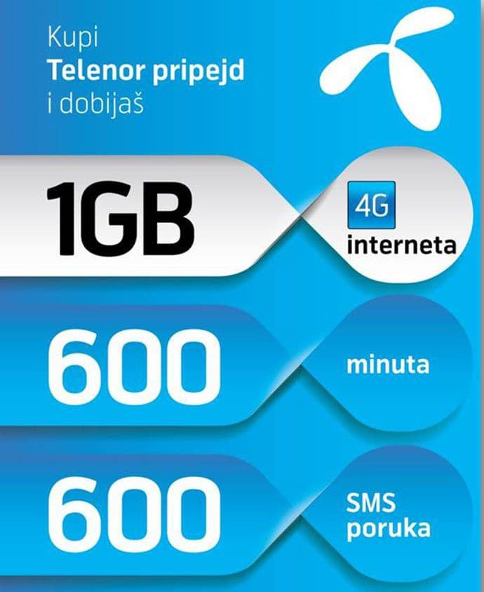 Telenor: 4G i za pripejd korisnike Telenor: 4G i za pripejd korisnike