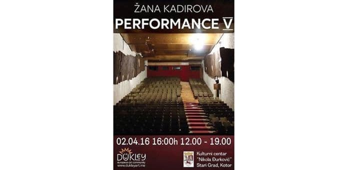 DEAC: "Performance V" Žane Kadirove u Kotoru DEAC: "Performance V" Žane Kadirove u Kotoru
