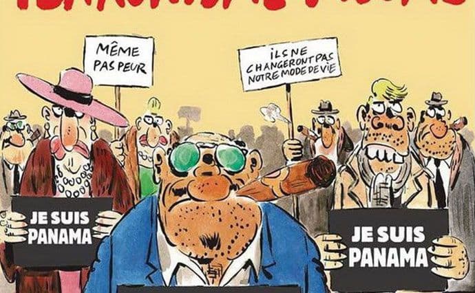 Šarli Ebdo posvetio naslovnicu aferi "Dosije Panama" Šarli Ebdo posvetio naslovnicu aferi "Dosije Panama"