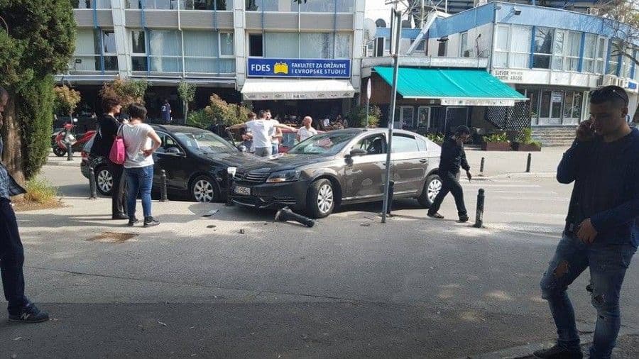 Udes kod stadiona, zatvorena ulica Udes kod stadiona, zatvorena ulica