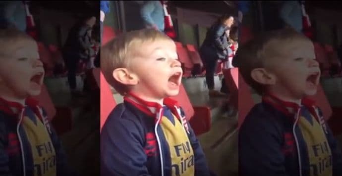 VIDEO: Sin Košjelnog objasnio kako se voli Arsenal! VIDEO: Sin Košjelnog objasnio kako se voli Arsenal!