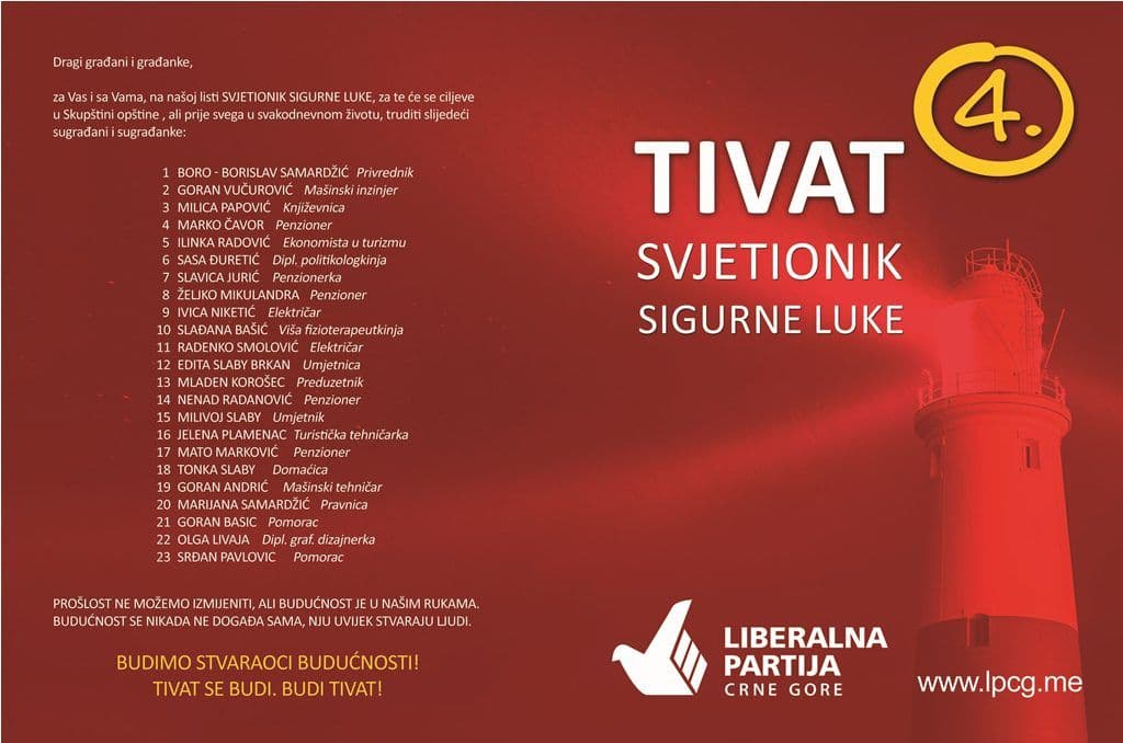 LP: Četiri ključne razvojne oblasti za još bolji Tivat LP: Četiri ključne razvojne oblasti za još bolji Tivat